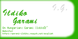 ildiko garami business card